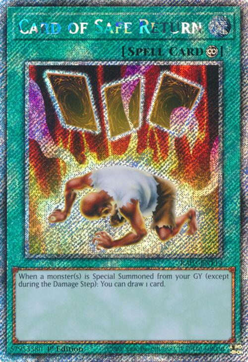 Card of Safe Return (Platinum Secret Rare) [RA03-EN114] Platinum Secret Rare | Exor Games Bridgewater
