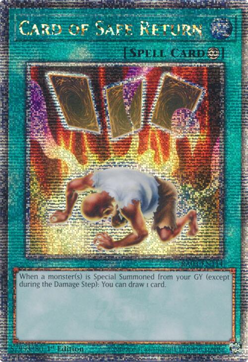 Card of Safe Return (Quarter Century Secret Rare) [RA03-EN114] Quarter Century Secret Rare | Exor Games Bridgewater