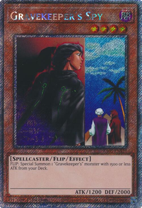 Gravekeeper's Spy (Platinum Secret Rare) [RA03-EN121] Platinum Secret Rare | Exor Games Bridgewater