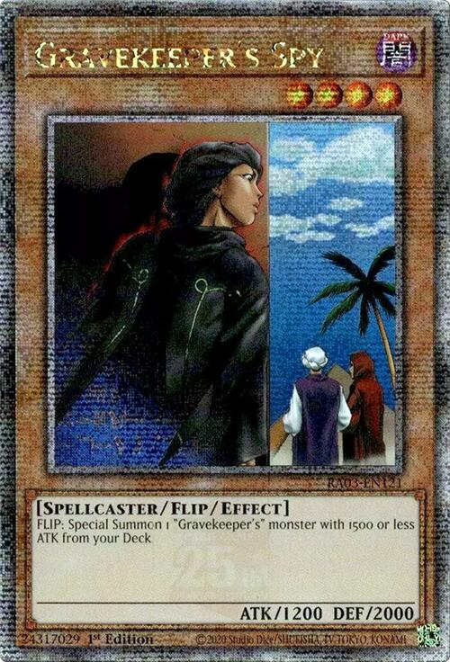 Gravekeeper's Spy (Quarter Century Secret Rare) [RA03-EN121] Quarter Century Secret Rare | Exor Games Bridgewater