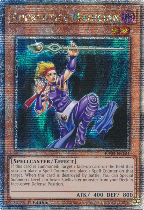 Apprentice Magician (Quarter Century Secret Rare) [RA03-EN124] Quarter Century Secret Rare | Exor Games Bridgewater
