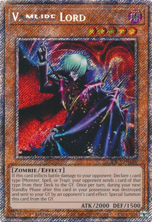 Vampire Lord (Platinum Secret Rare) [RA03-EN128] Platinum Secret Rare | Exor Games Bridgewater