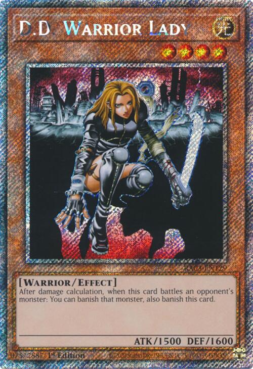 D.D. Warrior Lady (Platinum Secret Rare) [RA03-EN129] Platinum Secret Rare | Exor Games Bridgewater