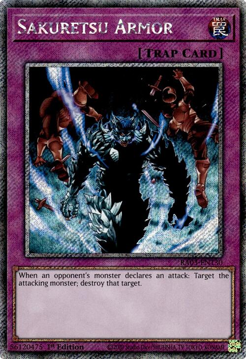 Sakuretsu Armor (Platinum Secret Rare) [RA03-EN130] Platinum Secret Rare | Exor Games Bridgewater