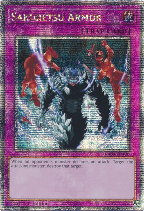 Sakuretsu Armor (Quarter Century Secret Rare) [RA03-EN130] Quarter Century Secret Rare | Exor Games Bridgewater