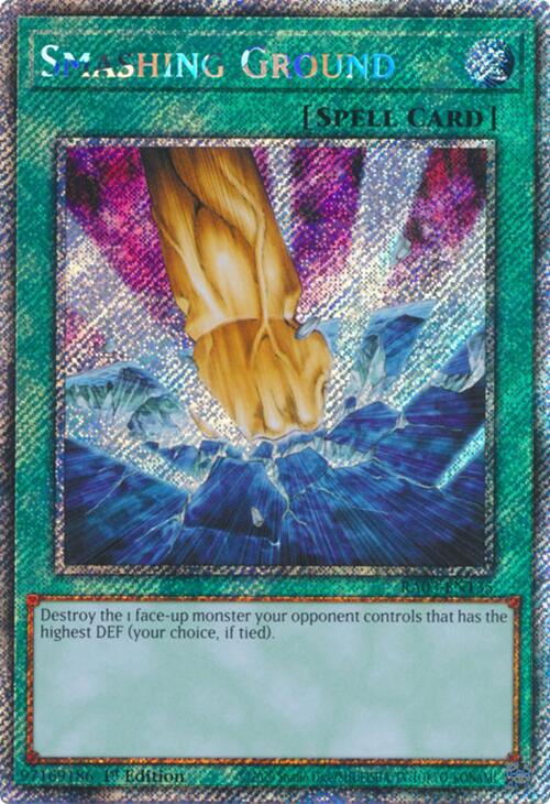 Smashing Ground (Platinum Secret Rare) [RA03-EN135] Platinum Secret Rare | Exor Games Bridgewater