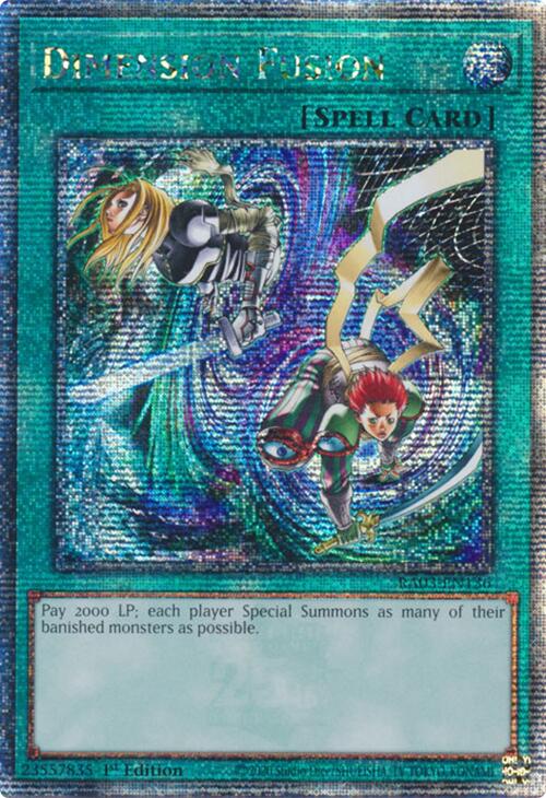 Dimension Fusion (Quarter Century Secret Rare) [RA03-EN136] Quarter Century Secret Rare | Exor Games Bridgewater