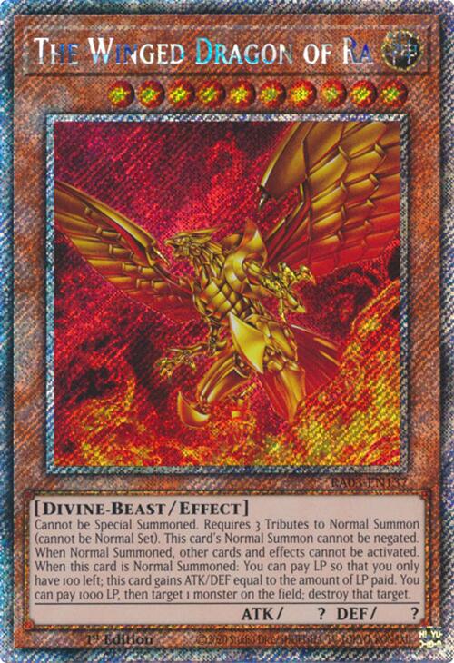 The Winged Dragon of Ra (Platinum Secret Rare) [RA03-EN137] Platinum Secret Rare | Exor Games Bridgewater