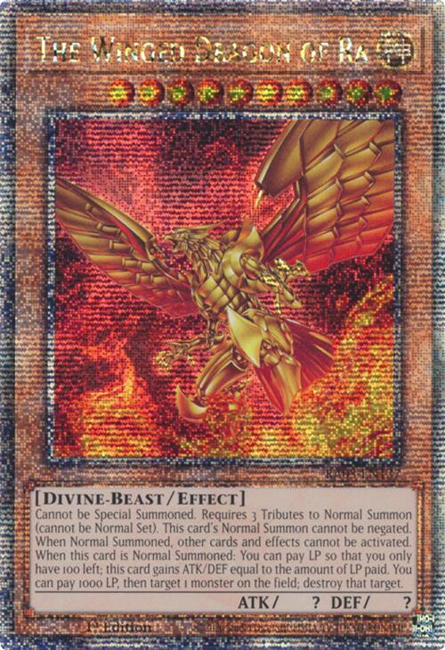 The Winged Dragon of Ra (Quarter Century Secret Rare) [RA03-EN137] Quarter Century Secret Rare | Exor Games Bridgewater