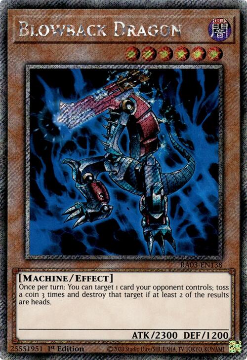 Blowback Dragon (Platinum Secret Rare) [RA03-EN138] Platinum Secret Rare | Exor Games Bridgewater