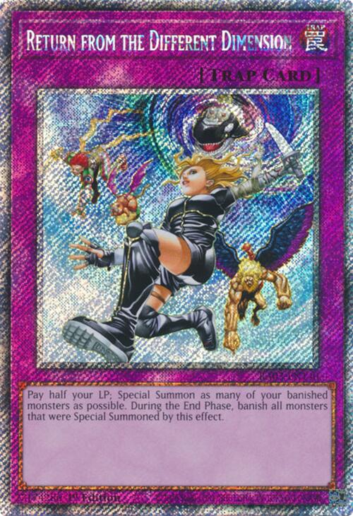 Return from the Different Dimension (Platinum Secret Rare) [RA03-EN140] Platinum Secret Rare | Exor Games Bridgewater