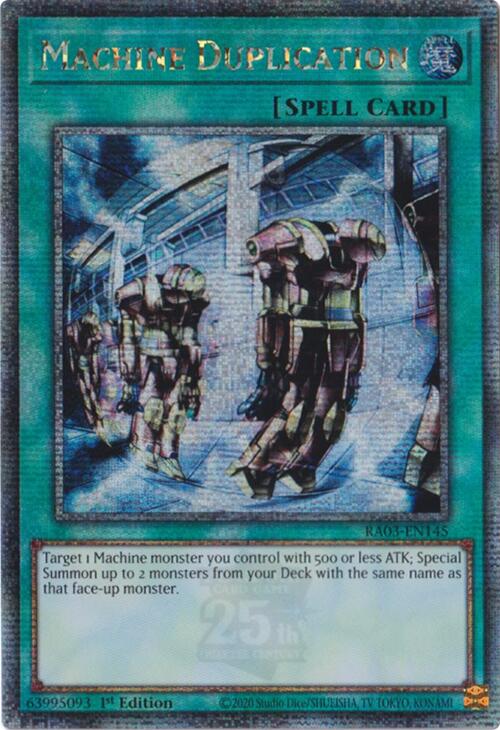 Machine Duplication (Quarter Century Secret Rare) [RA03-EN145] Quarter Century Secret Rare | Exor Games Bridgewater