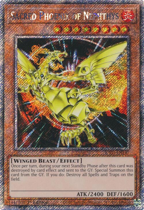 Sacred Phoenix of Nephthys (Platinum Secret Rare) [RA03-EN147] Platinum Secret Rare | Exor Games Bridgewater