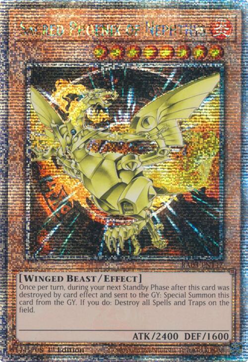 Sacred Phoenix of Nephthys (Quarter Century Secret Rare) [RA03-EN147] Quarter Century Secret Rare | Exor Games Bridgewater