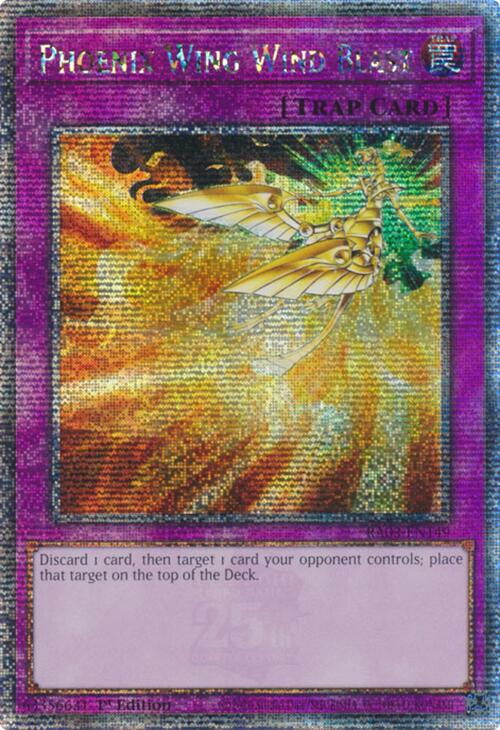 Phoenix Wing Wind Blast (Quarter Century Secret Rare) [RA03-EN149] Quarter Century Secret Rare | Exor Games Bridgewater