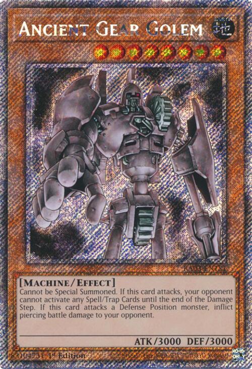 Ancient Gear Golem (Platinum Secret Rare) [RA03-EN151] Platinum Secret Rare | Exor Games Bridgewater