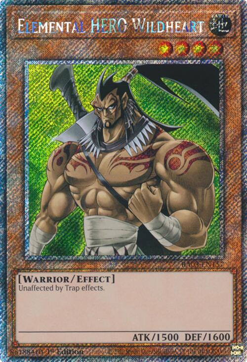Elemental HERO Wildheart (Platinum Secret Rare) [RA03-EN157] Platinum Secret Rare | Exor Games Bridgewater