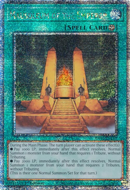Mausoleum of the Emperor (Quarter Century Secret Rare) [RA03-EN167] Quarter Century Secret Rare | Exor Games Bridgewater