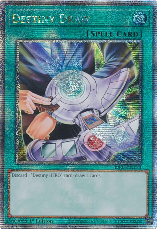 Destiny Draw (Quarter Century Secret Rare) [RA03-EN173] Quarter Century Secret Rare | Exor Games Bridgewater