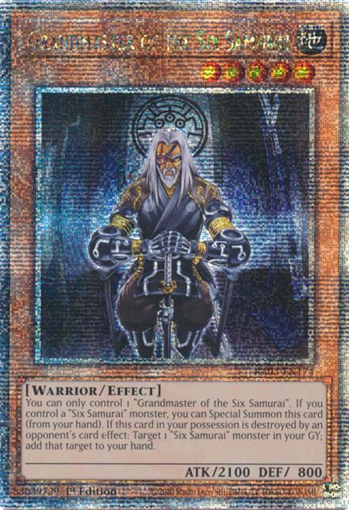 Grandmaster of the Six Samurai (Quarter Century Secret Rare) [RA03-EN174] Quarter Century Secret Rare | Exor Games Bridgewater