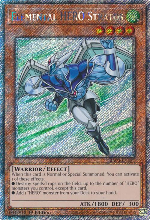 Elemental HERO Stratos (Platinum Secret Rare) [RA03-EN177] Platinum Secret Rare | Exor Games Bridgewater