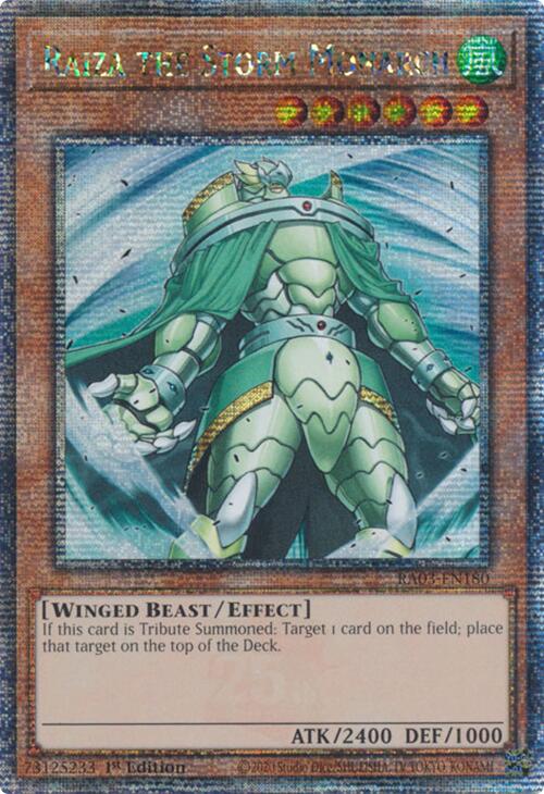 Raiza the Storm Monarch (Quarter Century Secret Rare) [RA03-EN180] Quarter Century Secret Rare | Exor Games Bridgewater