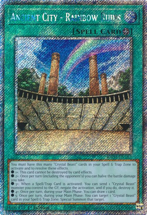 Ancient City - Rainbow Ruins (Platinum Secret Rare) [RA03-EN181] Platinum Secret Rare | Exor Games Bridgewater