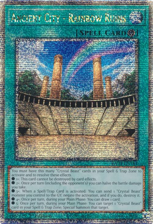 Ancient City - Rainbow Ruins (Quarter Century Secret Rare) [RA03-EN181] Quarter Century Secret Rare | Exor Games Bridgewater