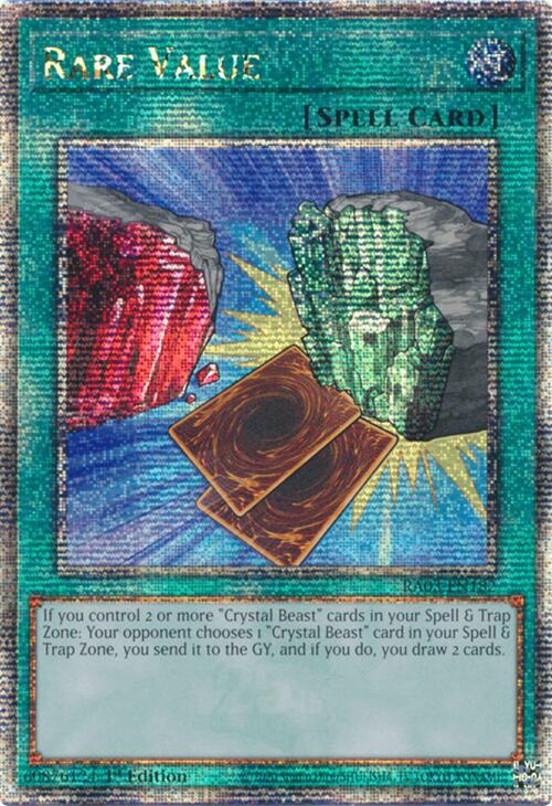 Rare Value (Quarter Century Secret Rare) [RA03-EN182] Quarter Century Secret Rare | Exor Games Bridgewater