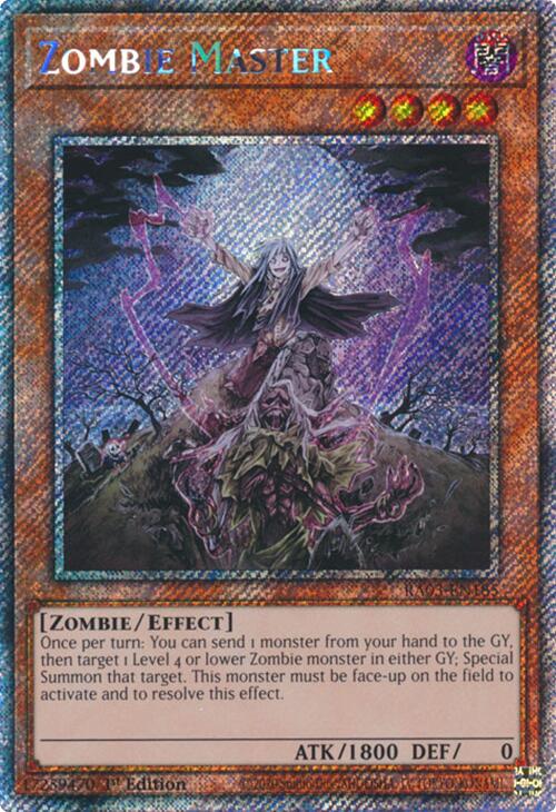 Zombie Master (Platinum Secret Rare) [RA03-EN185] Platinum Secret Rare | Exor Games Bridgewater