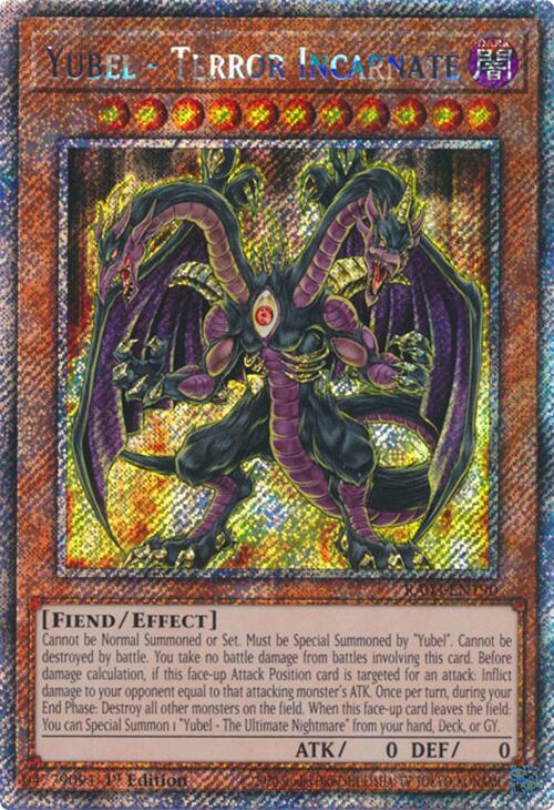 Yubel - Terror Incarnate (Platinum Secret Rare) [RA03-EN190] Platinum Secret Rare | Exor Games Bridgewater