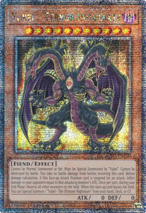 Yubel - Terror Incarnate (Quarter Century Secret Rare) [RA03-EN190] Quarter Century Secret Rare | Exor Games Bridgewater