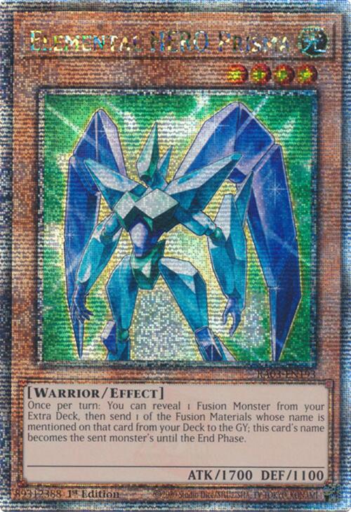 Elemental HERO Prisma (Quarter Century Secret Rare) [RA03-EN193] Quarter Century Secret Rare | Exor Games Bridgewater