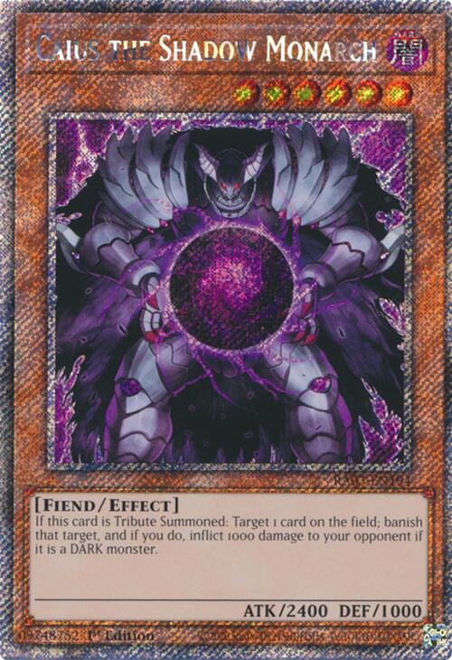 Caius the Shadow Monarch (Platinum Secret Rare) [RA03-EN194] Platinum Secret Rare | Exor Games Bridgewater