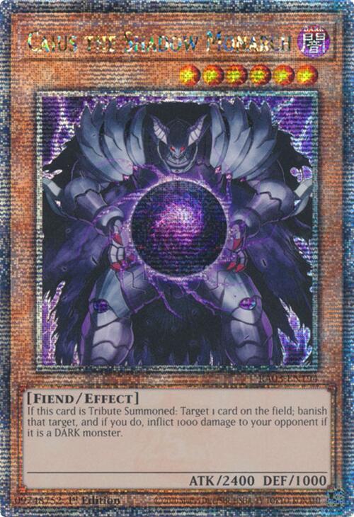 Caius the Shadow Monarch (Quarter Century Secret Rare) [RA03-EN194] Quarter Century Secret Rare | Exor Games Bridgewater