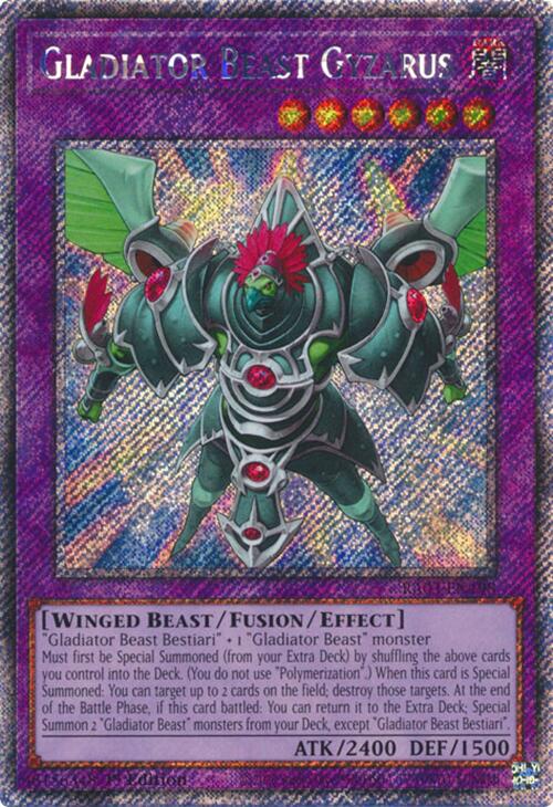 Gladiator Beast Gyzarus (Platinum Secret Rare) [RA03-EN198] Platinum Secret Rare | Exor Games Bridgewater