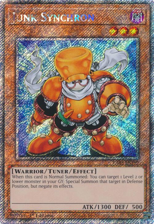 Junk Synchron (Platinum Secret Rare) [RA03-EN199] Platinum Secret Rare | Exor Games Bridgewater
