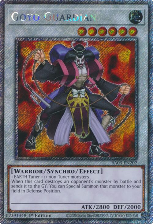 Goyo Guardian (Platinum Secret Rare) [RA03-EN202] Platinum Secret Rare | Exor Games Bridgewater