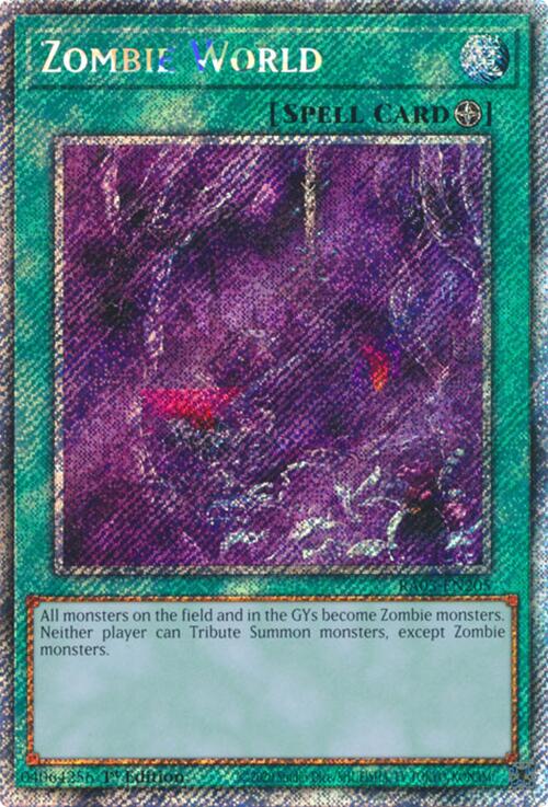 Zombie World (Platinum Secret Rare) [RA03-EN205] Platinum Secret Rare | Exor Games Bridgewater