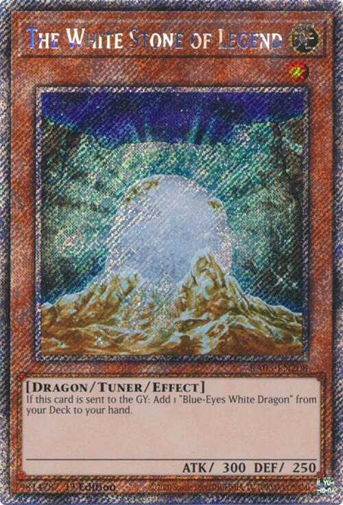 The White Stone of Legend (Platinum Secret Rare) [RA03-EN208] Platinum Secret Rare | Exor Games Bridgewater