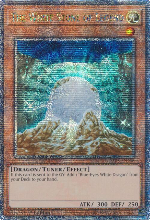 The White Stone of Legend (Quarter Century Secret Rare) [RA03-EN208] Quarter Century Secret Rare | Exor Games Bridgewater