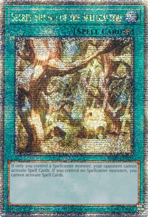 Secret Village of the Spellcasters (Quarter Century Secret Rare) [RA03-EN209] Quarter Century Secret Rare | Exor Games Bridgewater