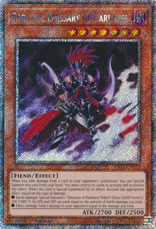 Gorz the Emissary of Darkness (Platinum Secret Rare) [RA03-EN210] Platinum Secret Rare | Exor Games Bridgewater