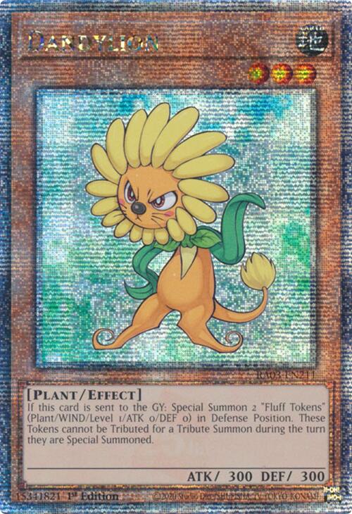 Dandylion (Quarter Century Secret Rare) [RA03-EN211] Quarter Century Secret Rare | Exor Games Bridgewater