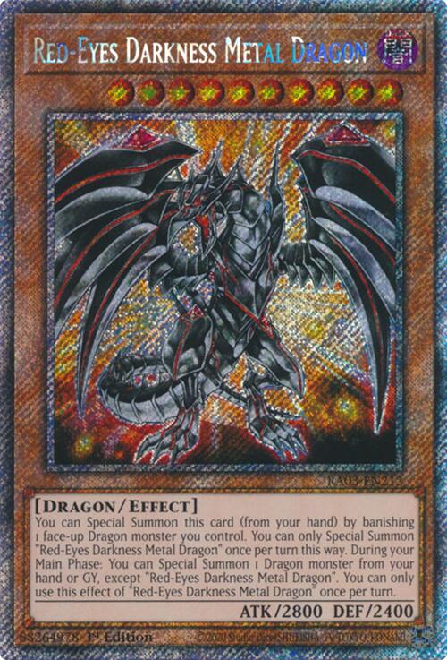 Red-Eyes Darkness Metal Dragon (Platinum Secret Rare) [RA03-EN212] Platinum Secret Rare | Exor Games Bridgewater