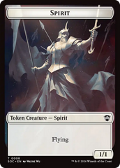 Spirit (0006) // Illusion Double-Sided Token [Secrets of Strixhaven Commander Tokens] | Exor Games Bridgewater