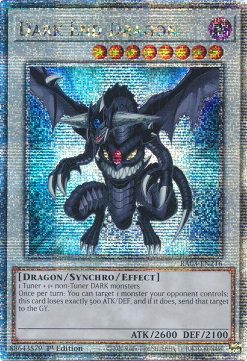 Dark End Dragon (Quarter Century Secret Rare) [RA03-EN216] Quarter Century Secret Rare | Exor Games Bridgewater