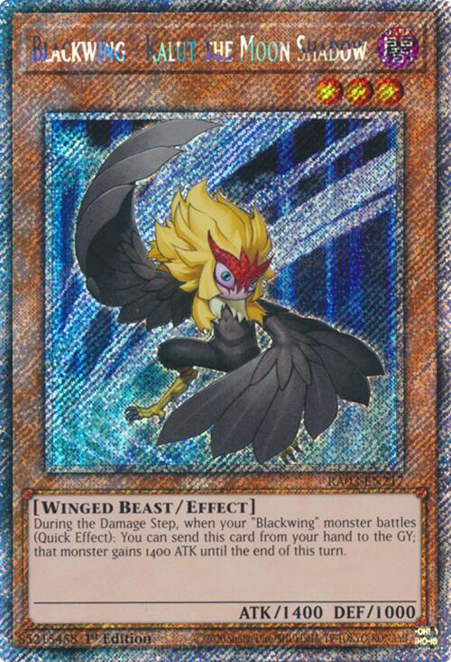 Blackwing - Kalut the Moon Shadow (Platinum Secret Rare) [RA03-EN217] Platinum Secret Rare | Exor Games Bridgewater