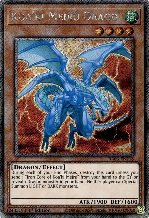 Koa'ki Meiru Drago (Platinum Secret Rare) [RA03-EN218] Platinum Secret Rare | Exor Games Bridgewater