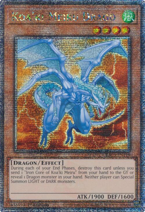 Koa'ki Meiru Drago (Quarter Century Secret Rare) [RA03-EN218] Quarter Century Secret Rare | Exor Games Bridgewater